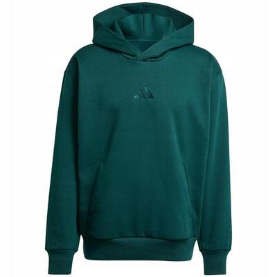 Herenhoodie adidas katoen training groen