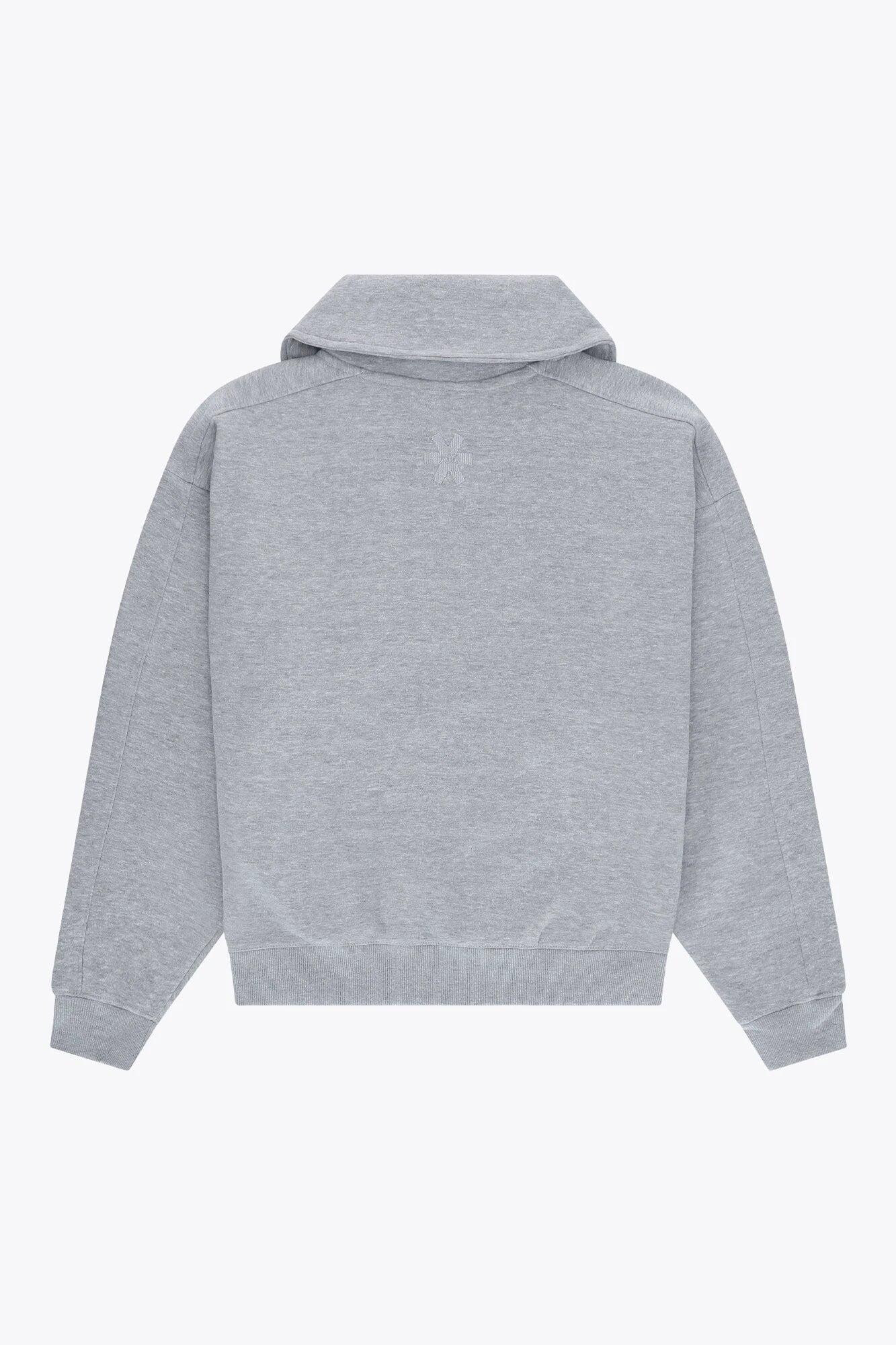 Pull demi-zippé femme Osaka | Gris chiné 4/6