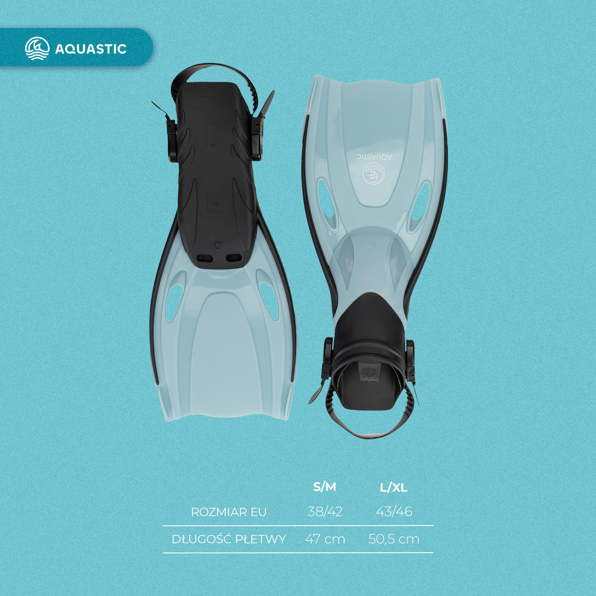 AQUASTIC Pinne per snorkeling Shoal 2/7