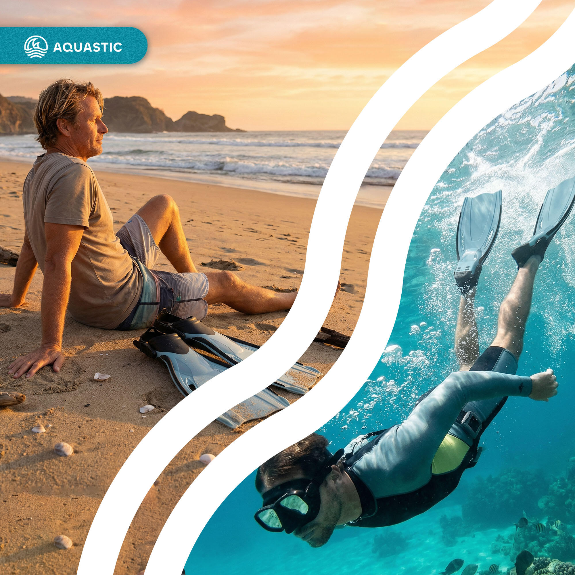 AQUASTIC Pinne per snorkeling Shoal 7/7