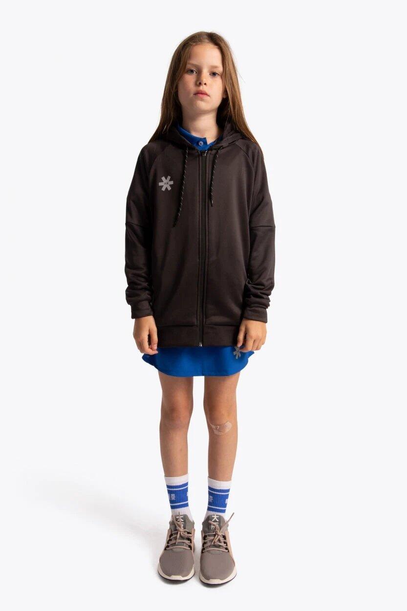 Sudadera con capucha y cremallera de entrenamiento Osaka para niños | Negro 5/6
