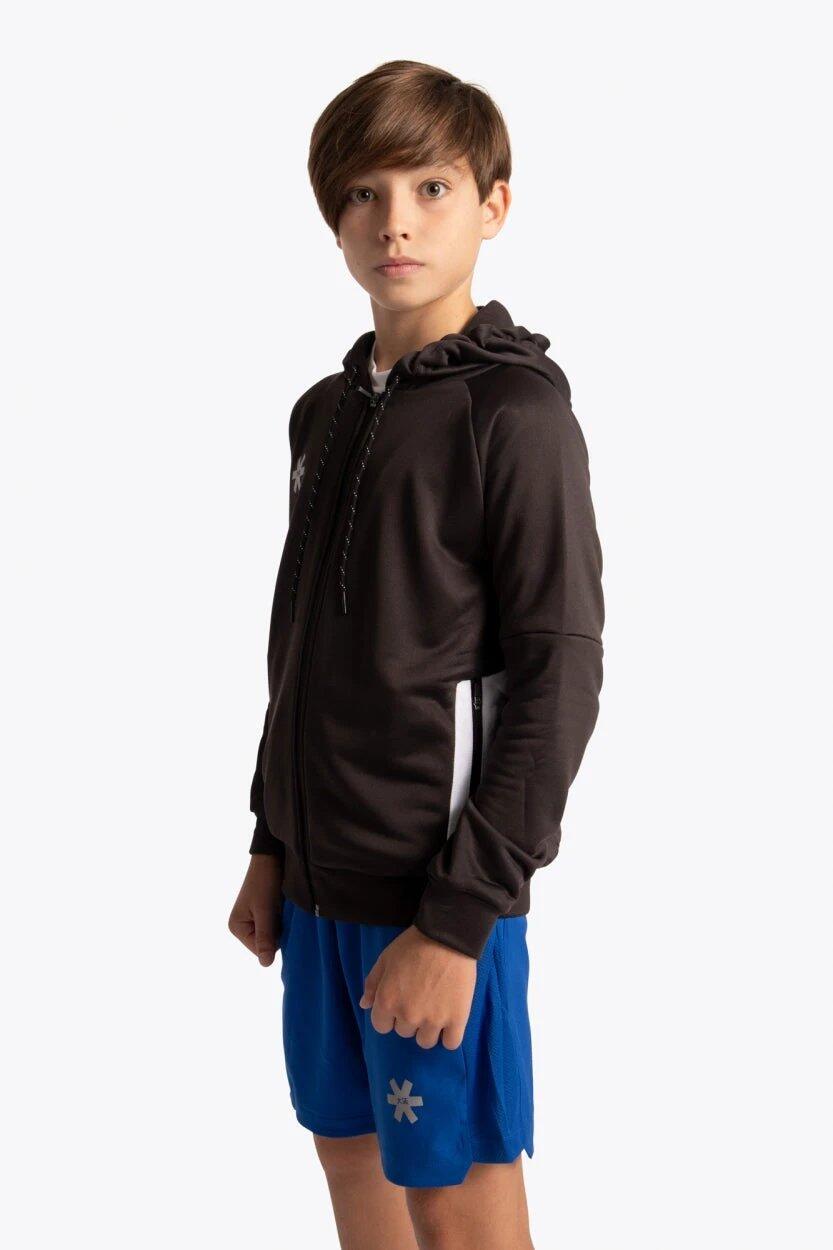 Sudadera con capucha y cremallera de entrenamiento Osaka para niños | Negro 4/6