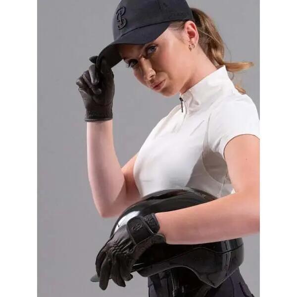 Guanti da equitazione in pelle da donna PS of Sweden Soft 2/3