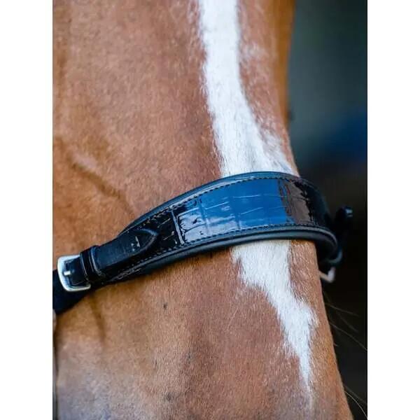 Hackamore para cavalo PS of Sweden Lacquered Croco 2/2