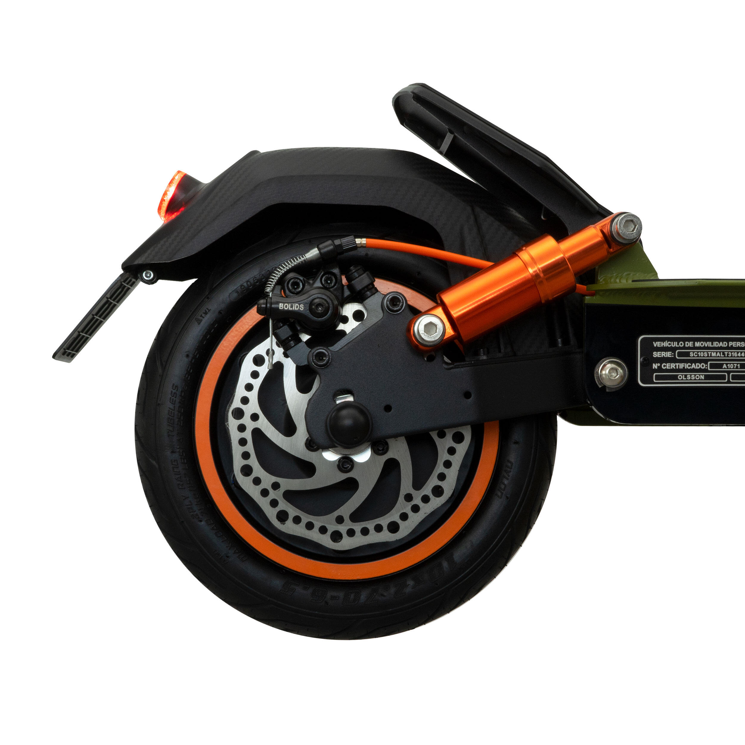 Patinete eléctrico MAMBA LITE DGT 2026 motor 850W 35km autonomía frenos disco 7/9