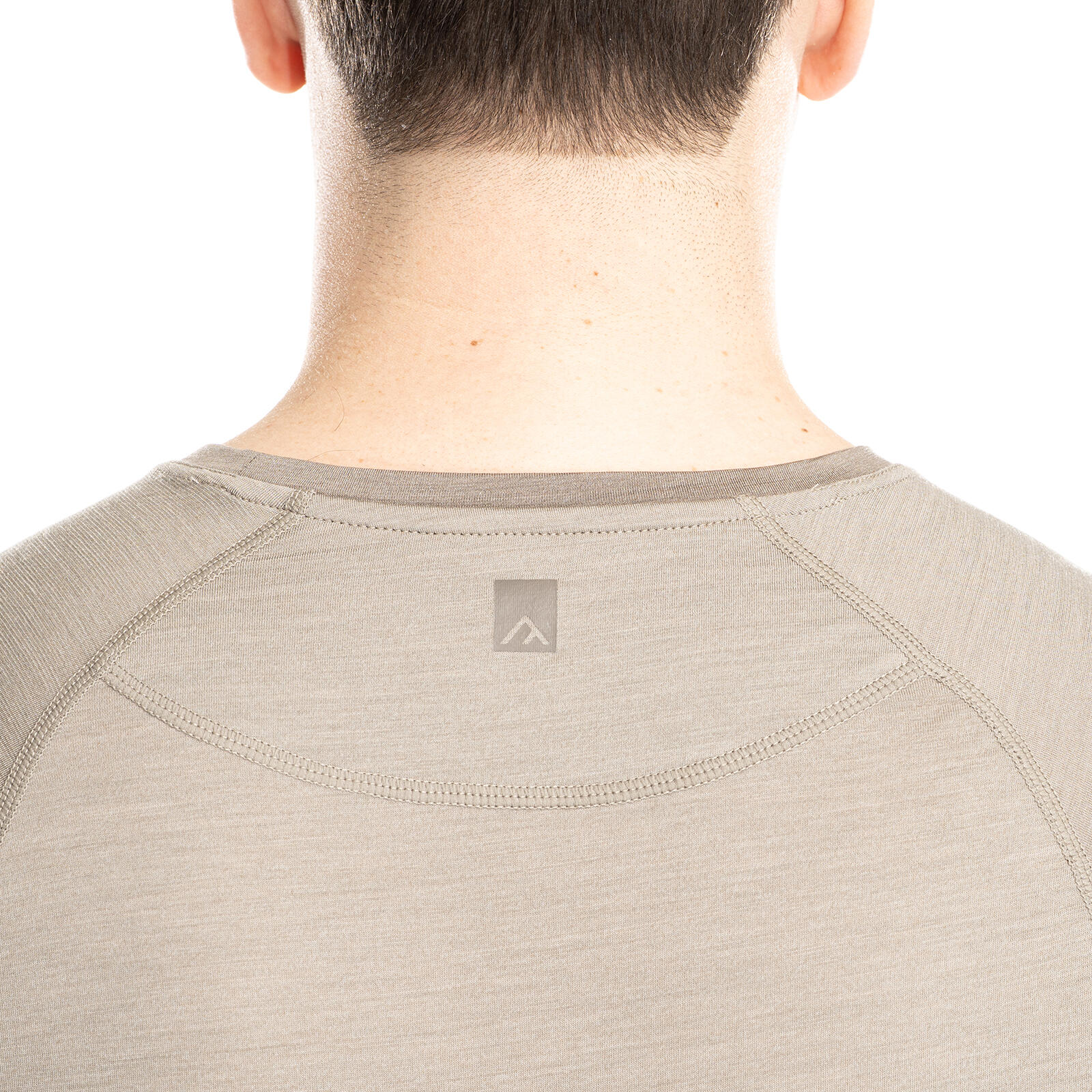 Nilo Merino Baselayer Shirt Herren kurzarm Wandern - darksand 6/7