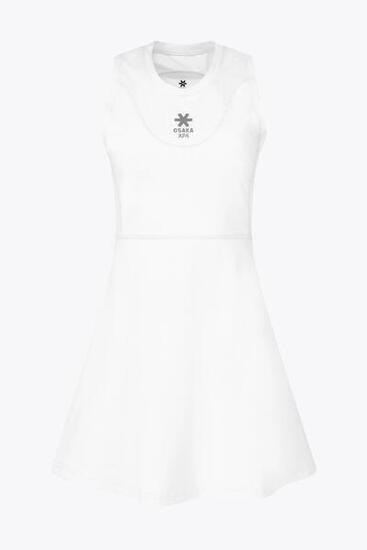 Osaka Damen Floucy Kleid | Weiß