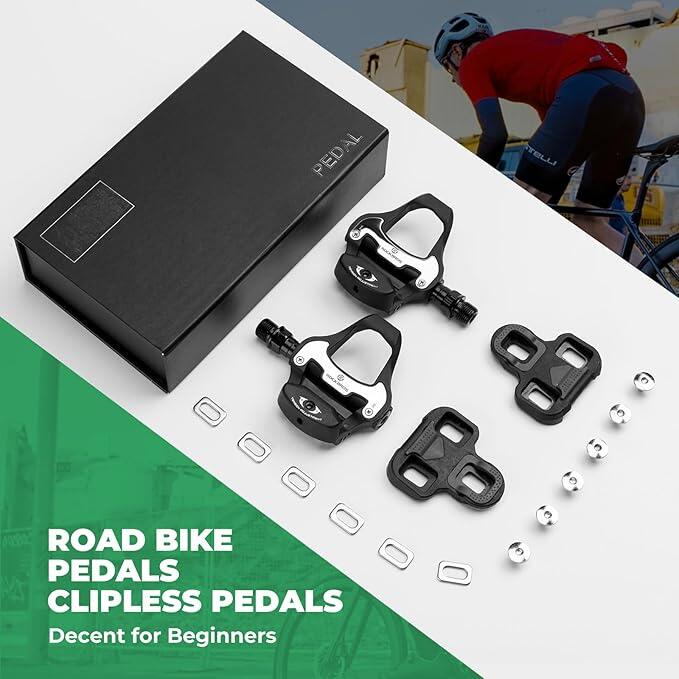 Pedale clipless ROCKBROS pentru șosea, compatibile Look KEO