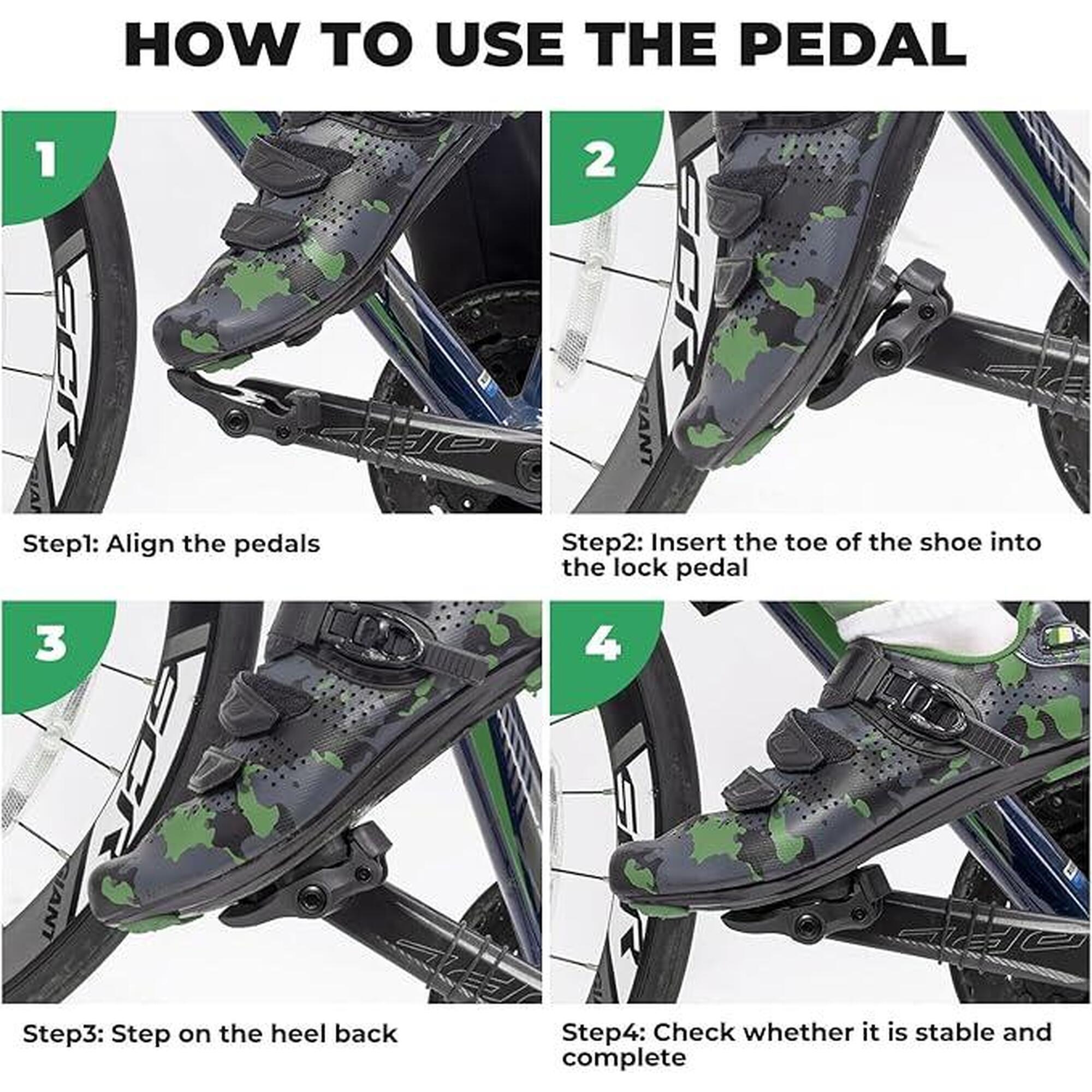 Pedale clipless ROCKBROS pentru șosea, compatibile Look KEO