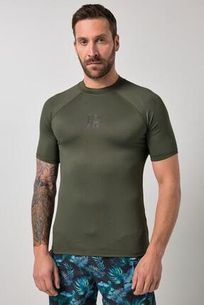 Hommes T-shirt de surf. Manches courtes et col montant. Protection UV