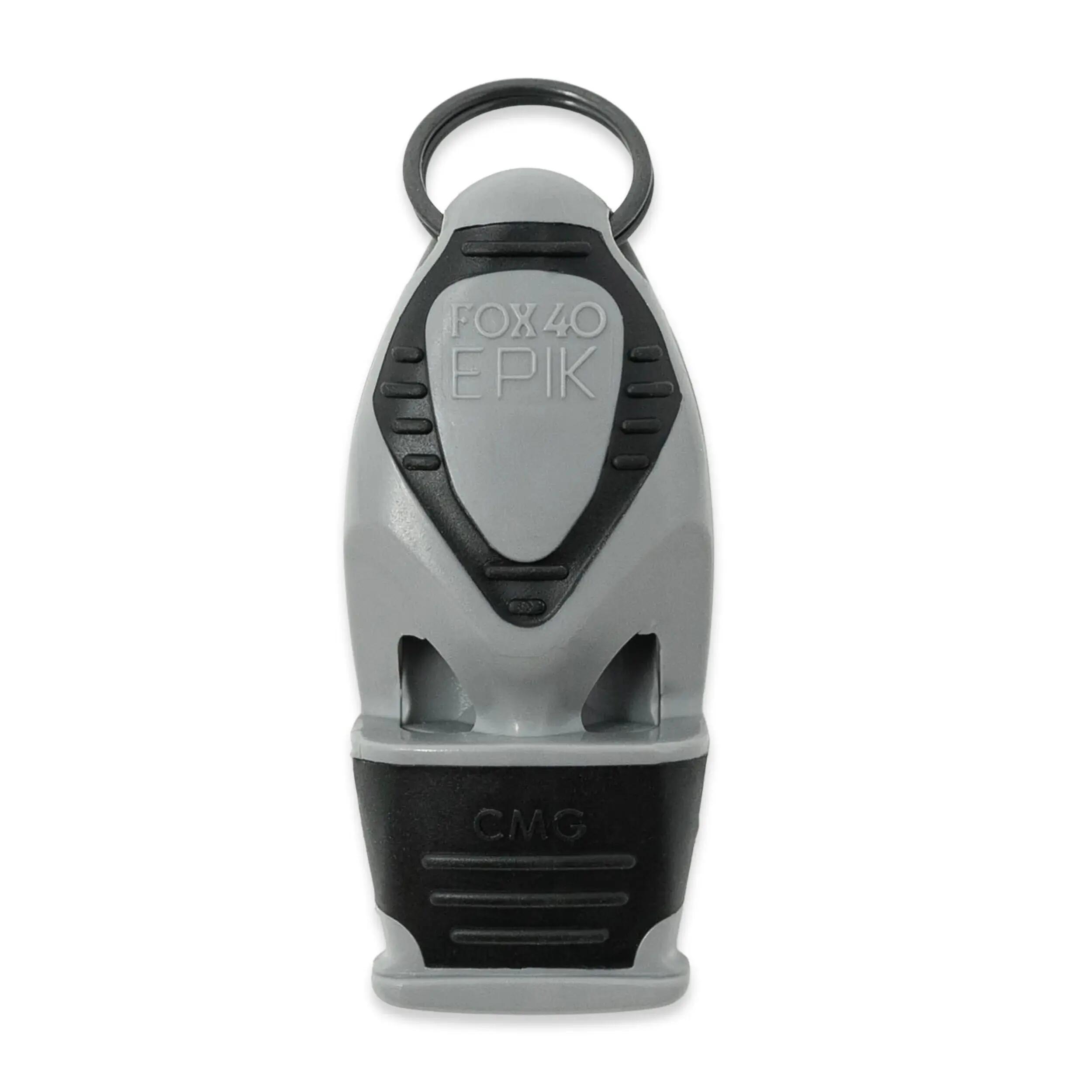 Fluier Fox40 Epic CMG cu snur, gri 2/2