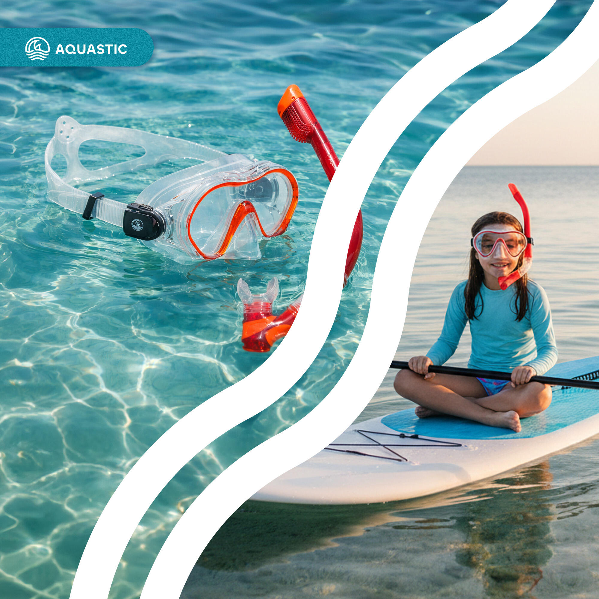 AQUASTIC Jetty-snorkelset 7/7