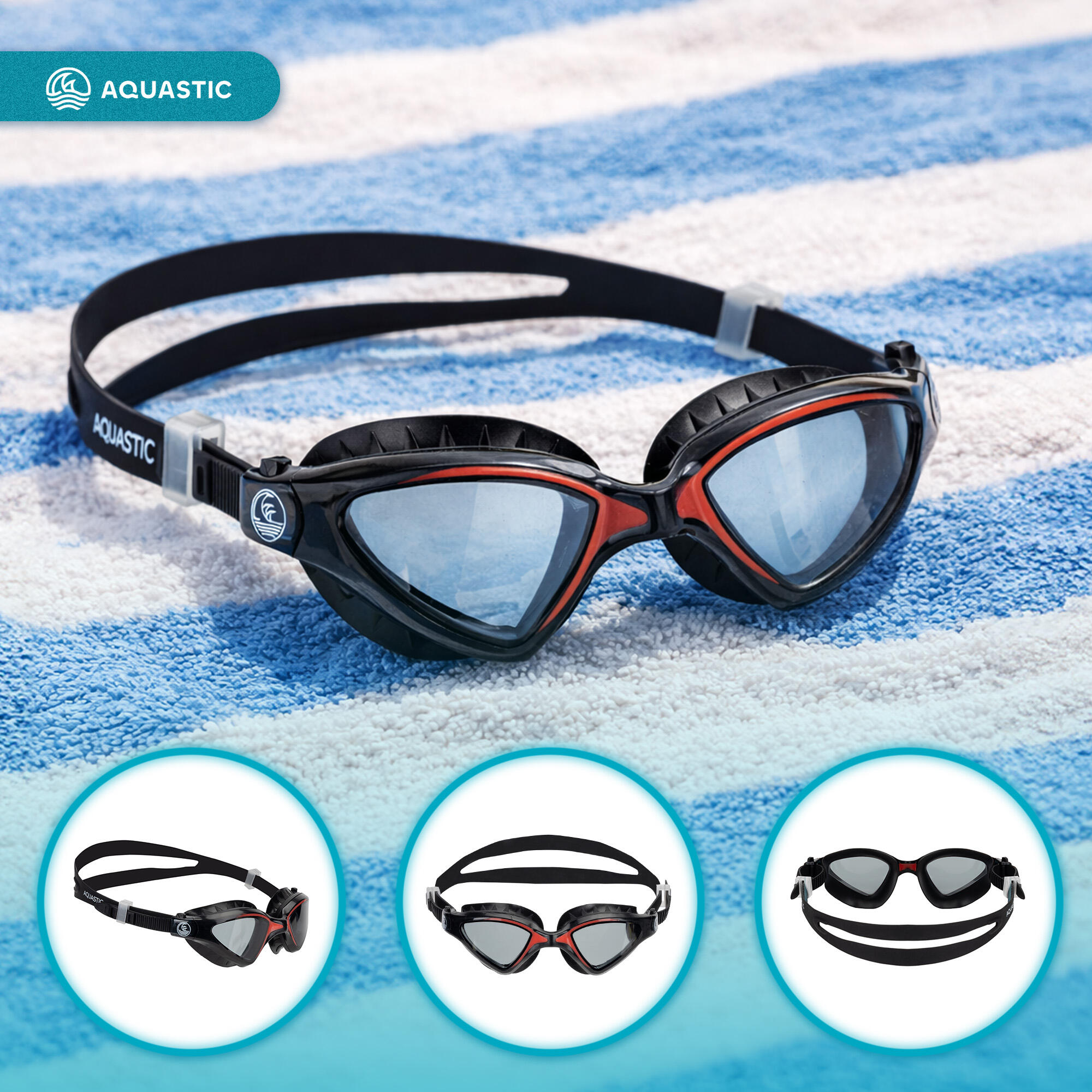 Lunettes de natation AQUASTIC Tarpon 3/7
