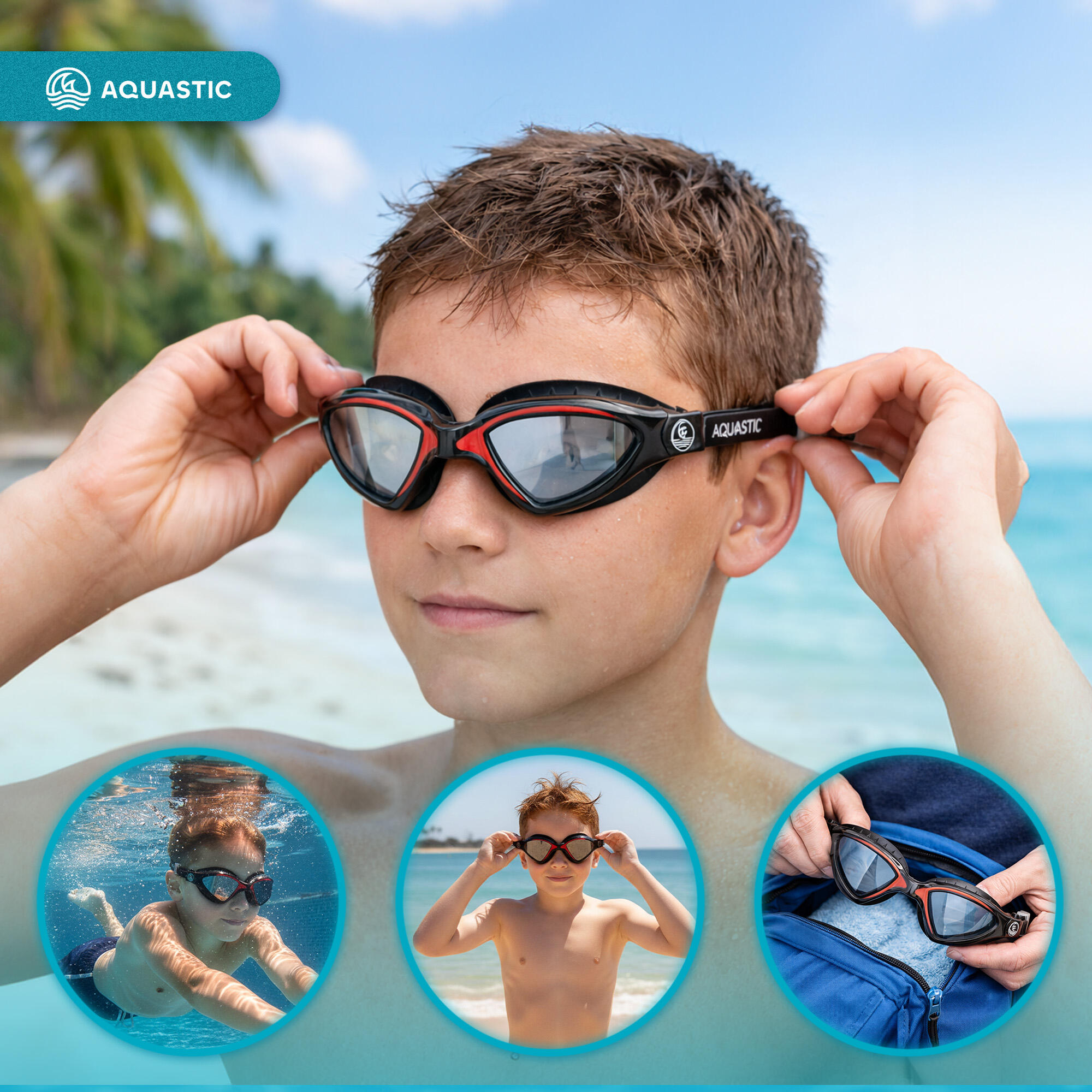 Lunettes de natation AQUASTIC Tarpon 4/7