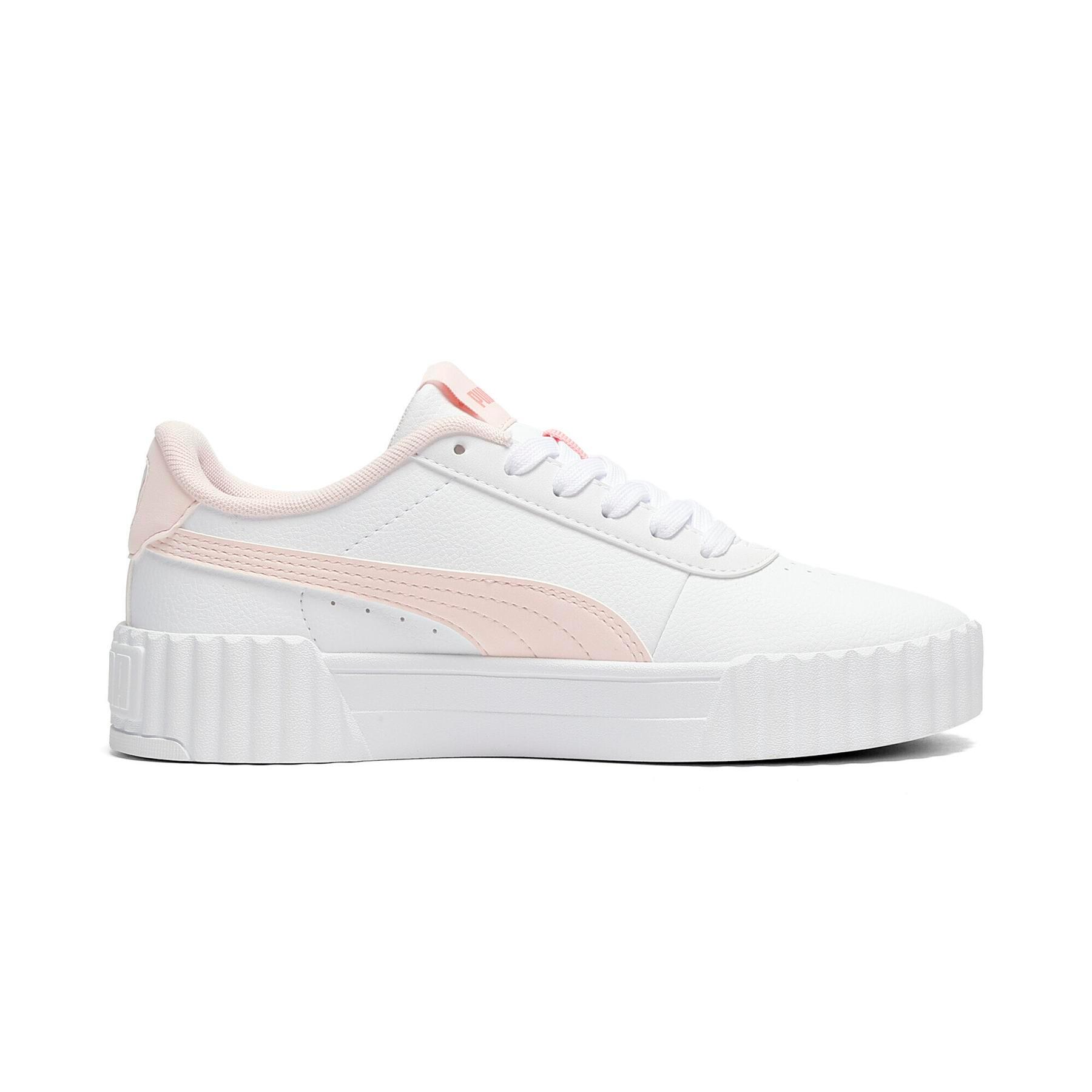 Pantofi sport femei Puma Carina 3.0 Floral Jr, Alb