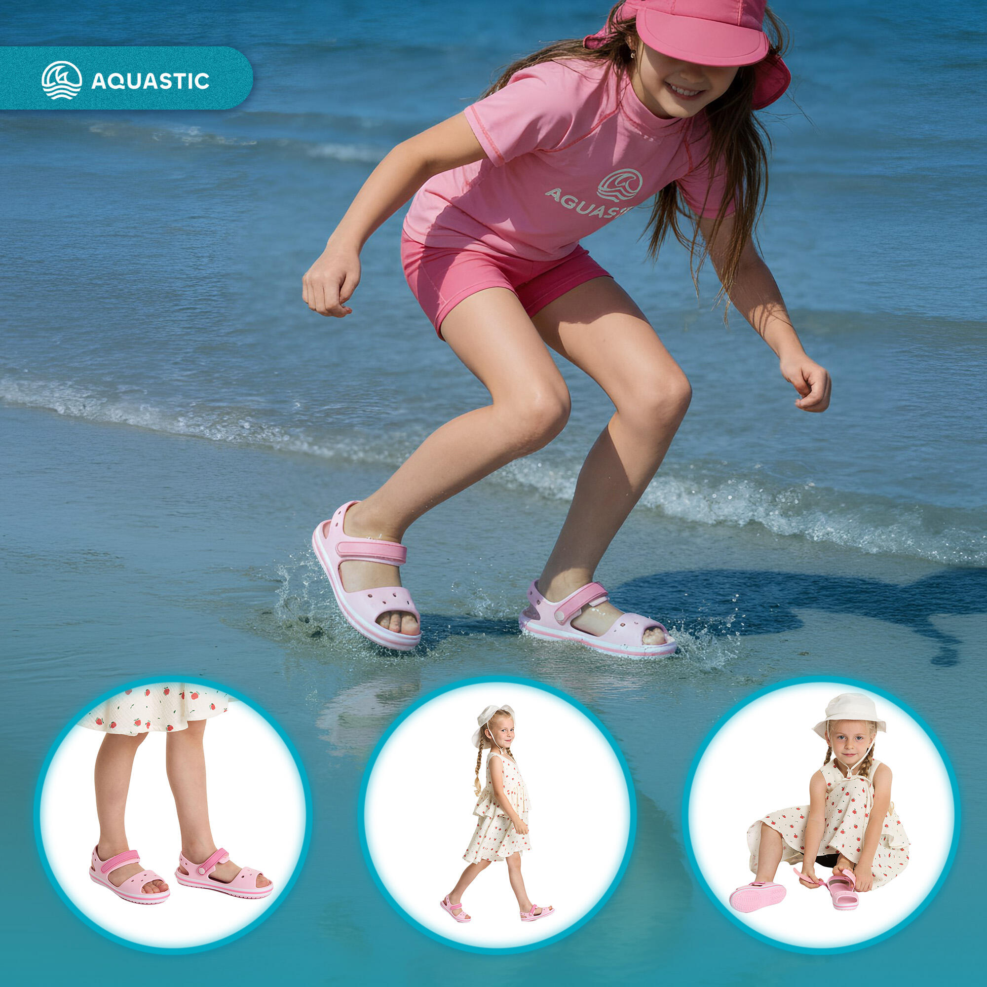 Sandali bambini AQUASTIC Sandi Jrg 3/7