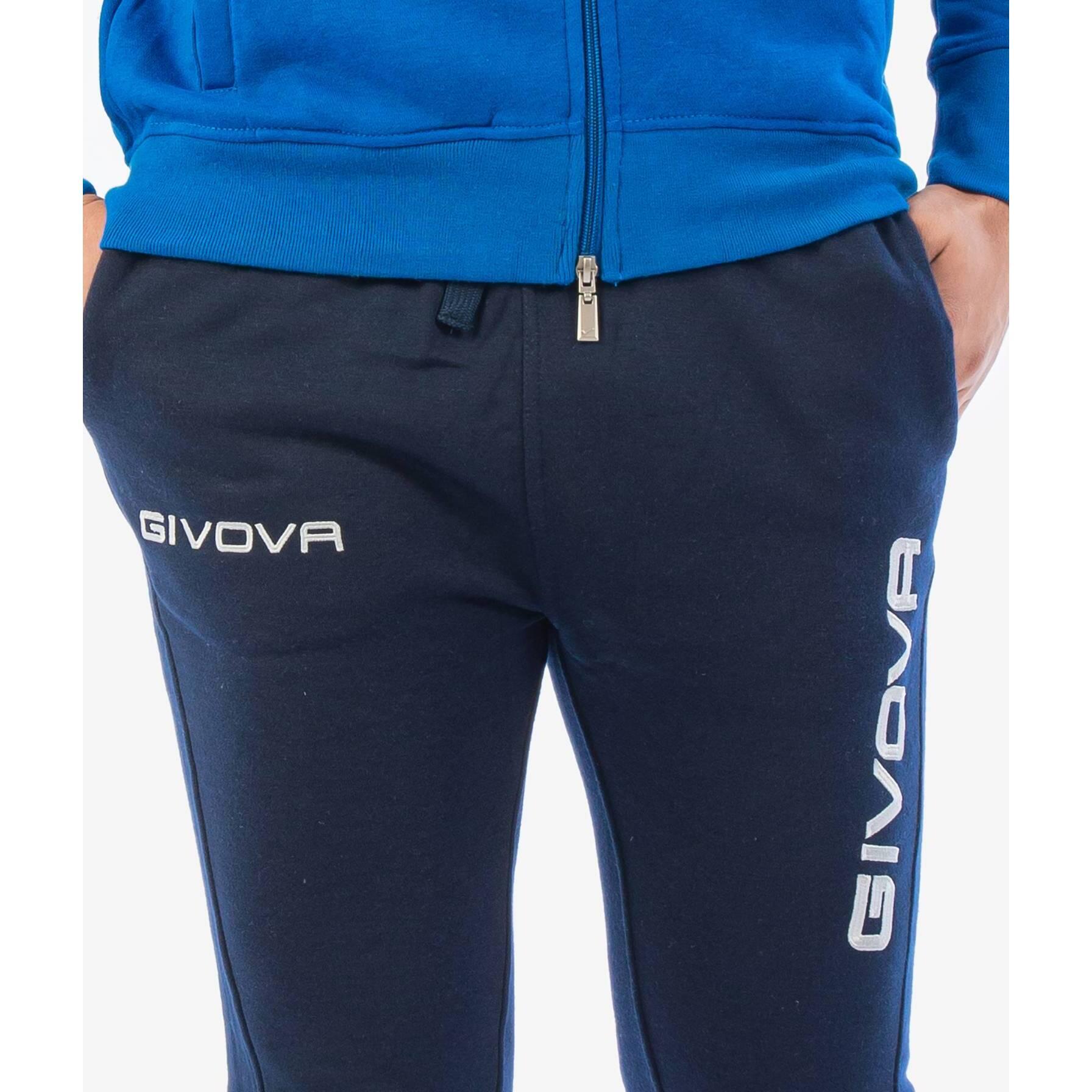 TUTA complete uomo ( french terry) givova azzurro/blu 4/5