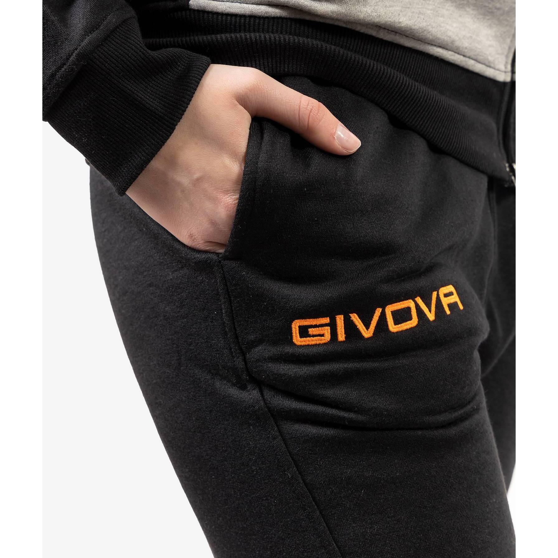 TUTA complete uomo givova grigio mel.chiaro/arancio fluo 5/5