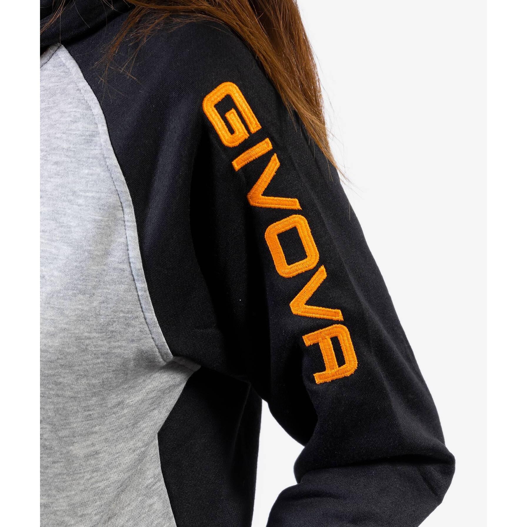 TUTA complete uomo givova grigio mel.chiaro/arancio fluo 4/5