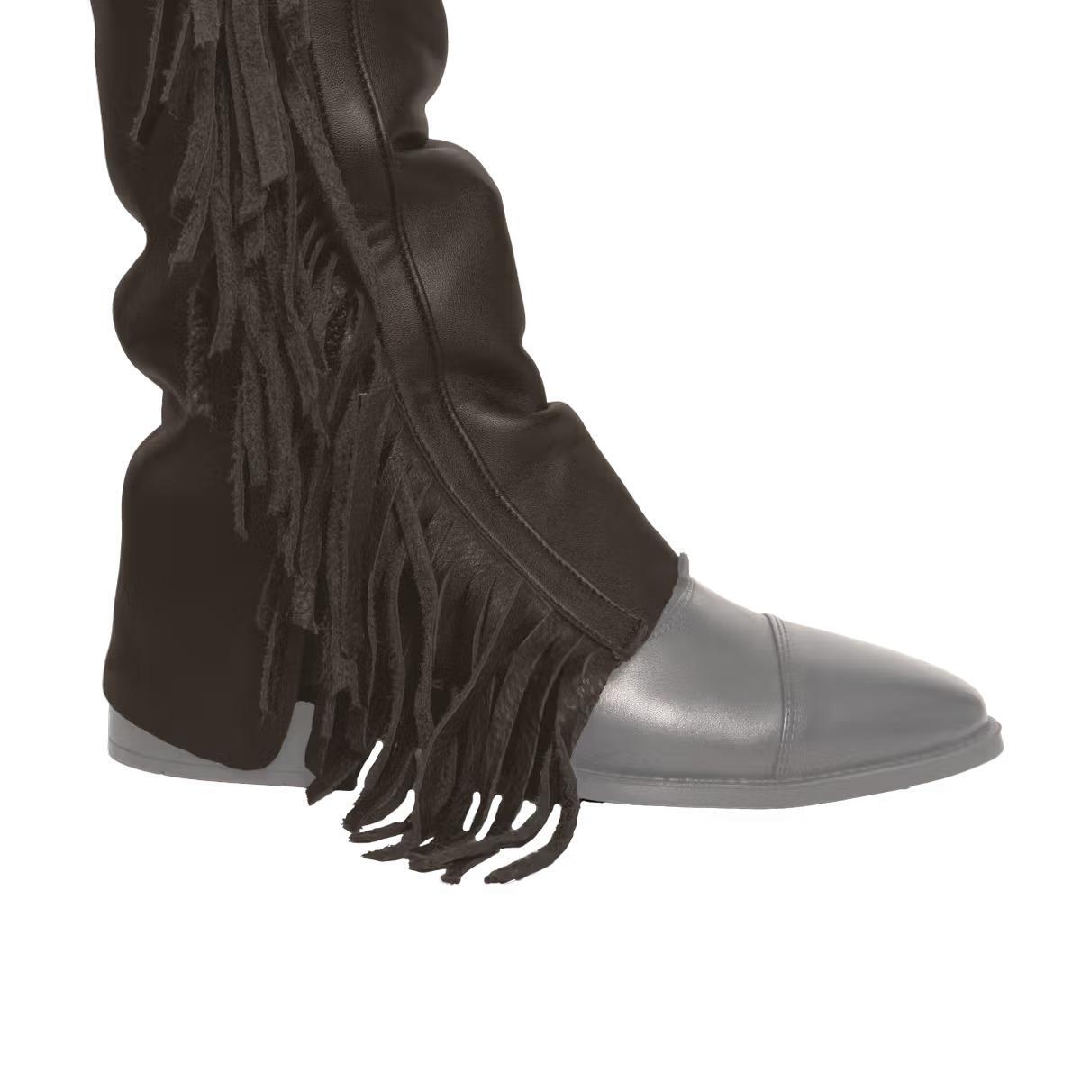 Chaps de cuero sintético con flecos para mujer Dy'on 5/5