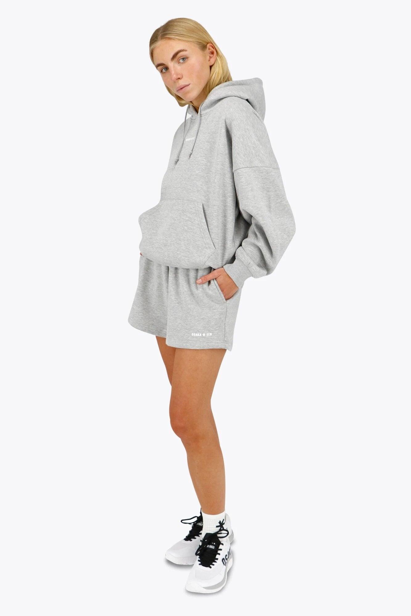 Sweat à capuche femme Osaka | Gris chiné 5/6