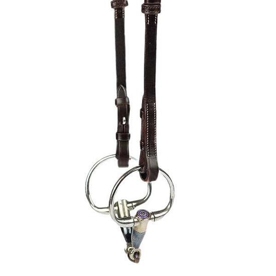 Accessoire de bridon pour cheval PS of Sweden French White Stitching