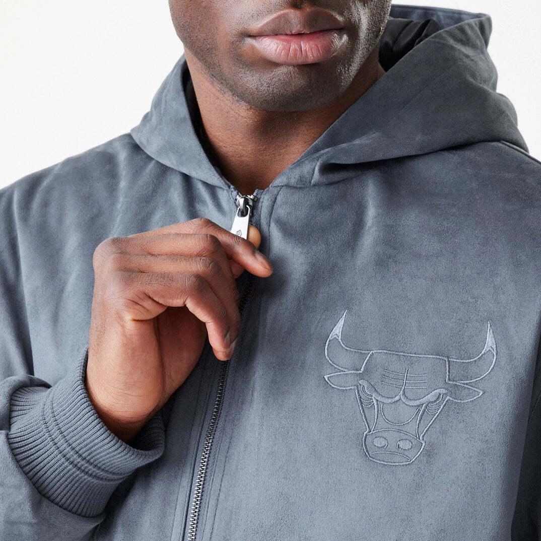 Sweatshirt à capuche New Era NBA Chicago Bulls Suede 5/5