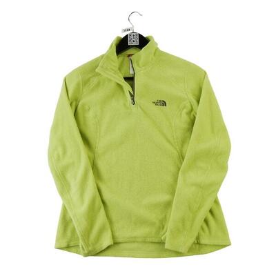 Tweedehands - dames tnf groene fleece pullover - als nieuw