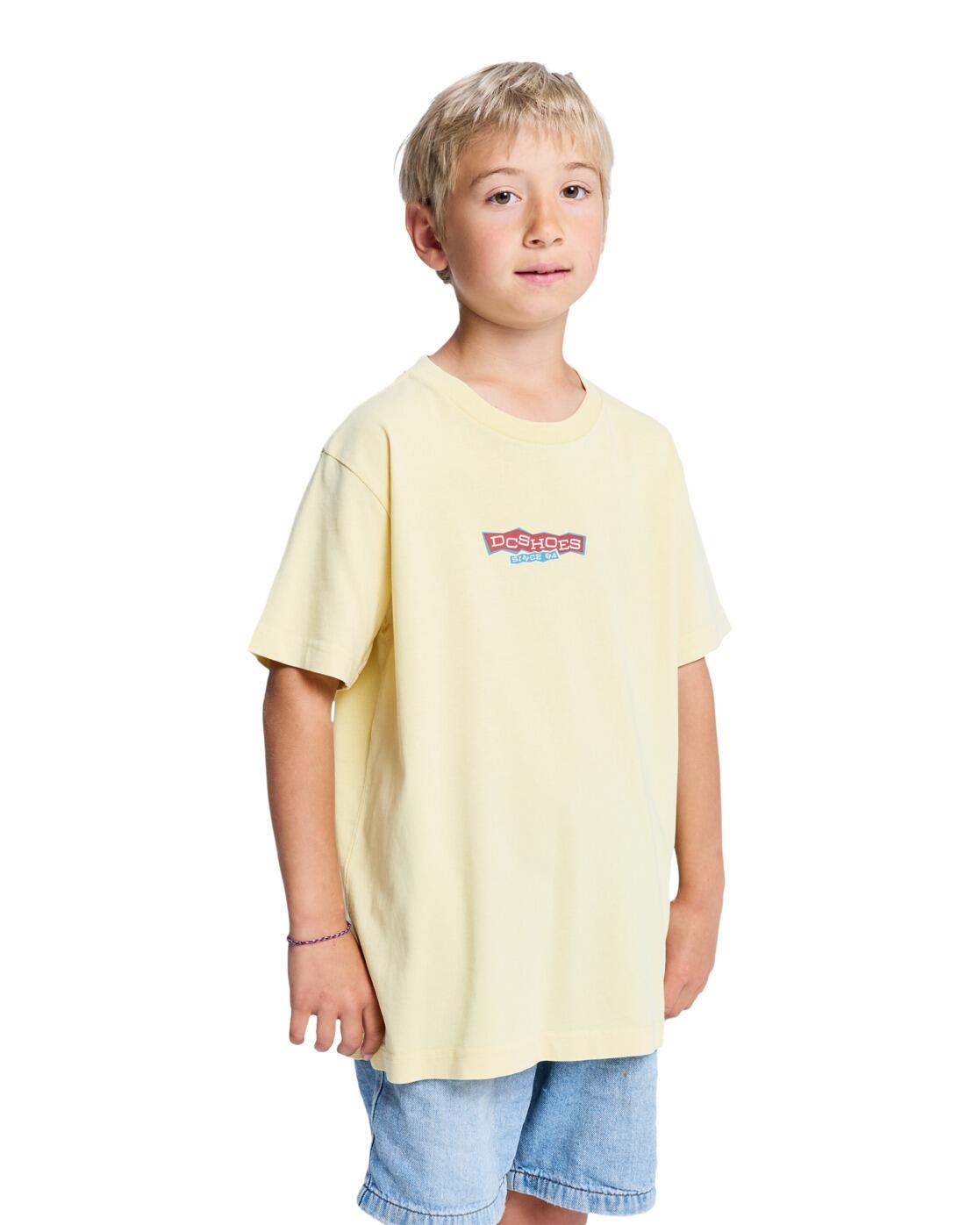 Camiseta de manga corta PLANETARIUM Amarillo Niño 3/4