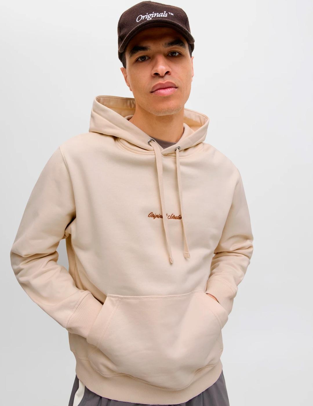 Maglione e felpa per uomo Jack & Jones beige. 6/6
