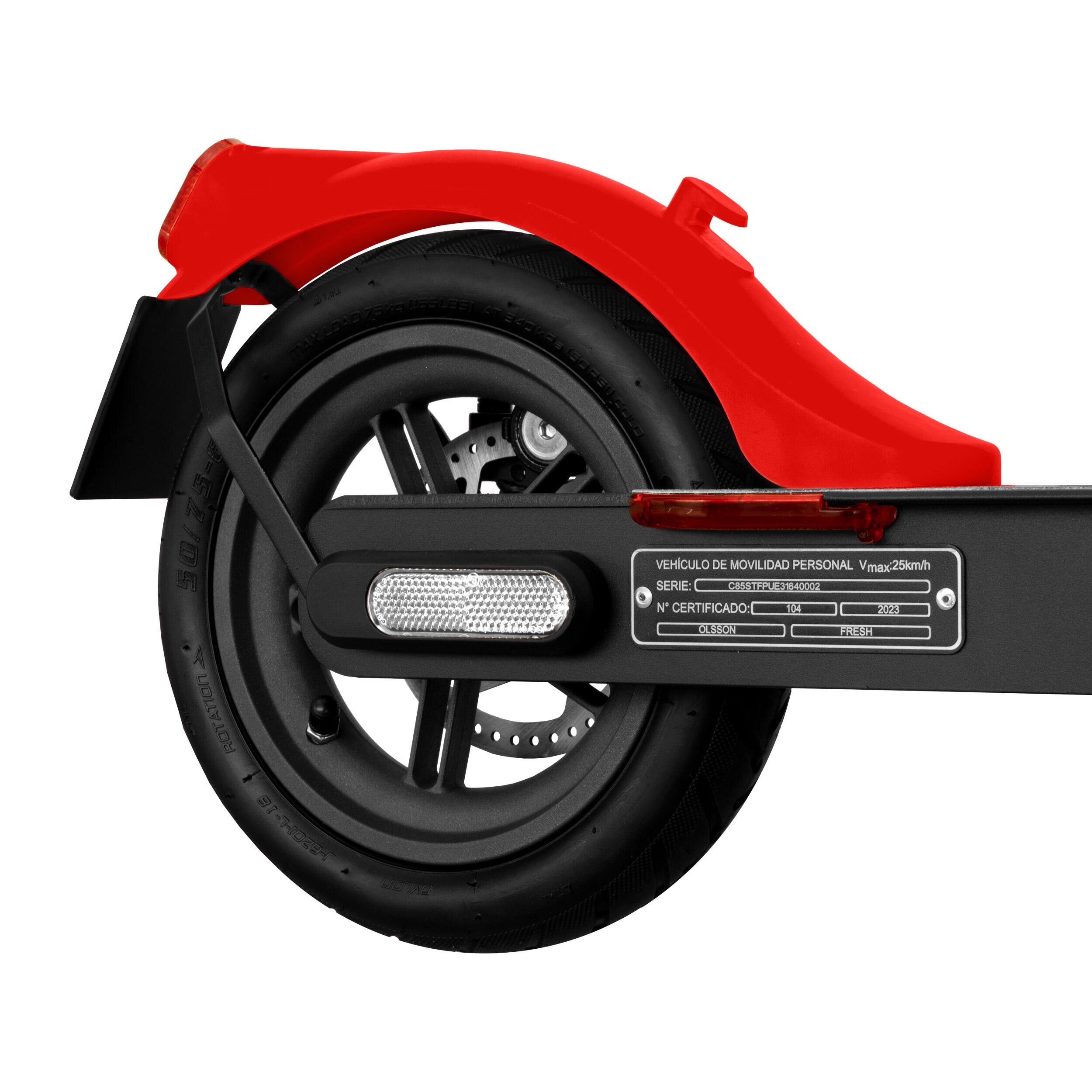 Elektrische step OLSSON WILD RED DGT 500W 6000mAh 25km autonomie 5/7