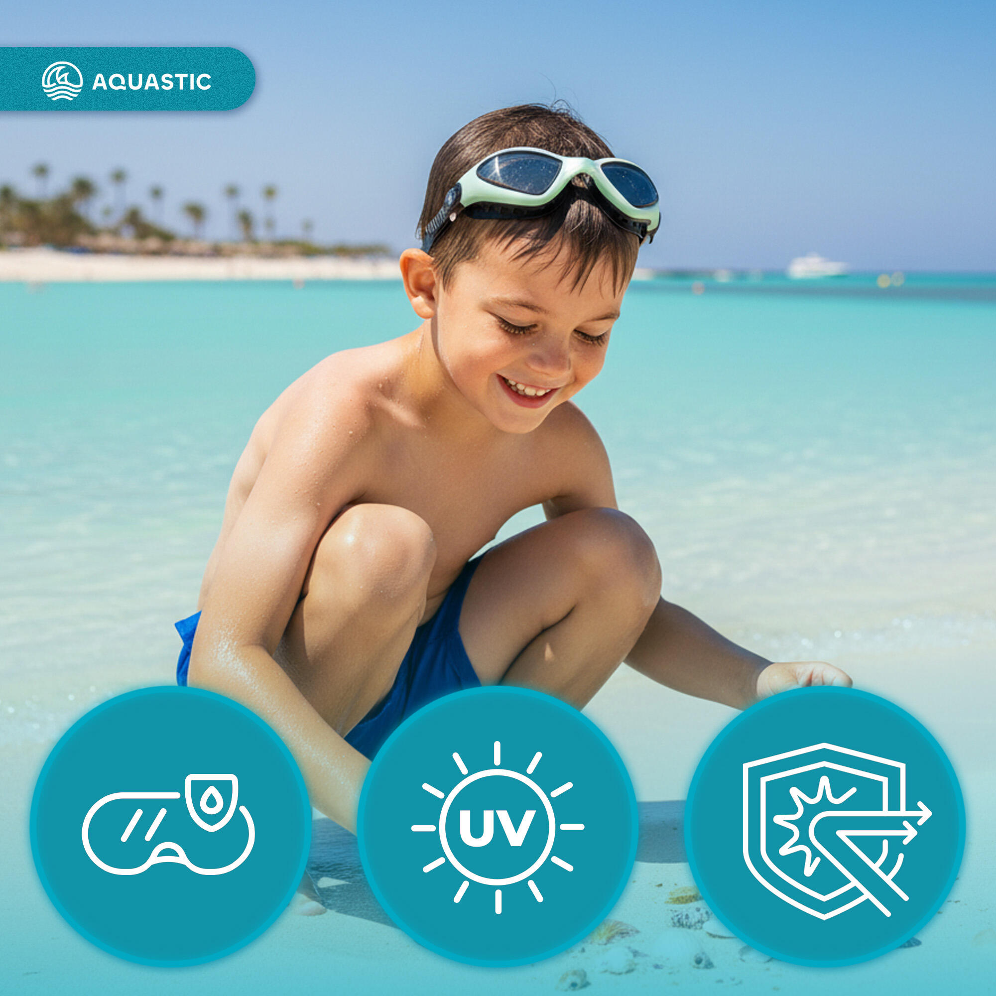 Lunettes de natation AQUASTIC Tarpon 6/7
