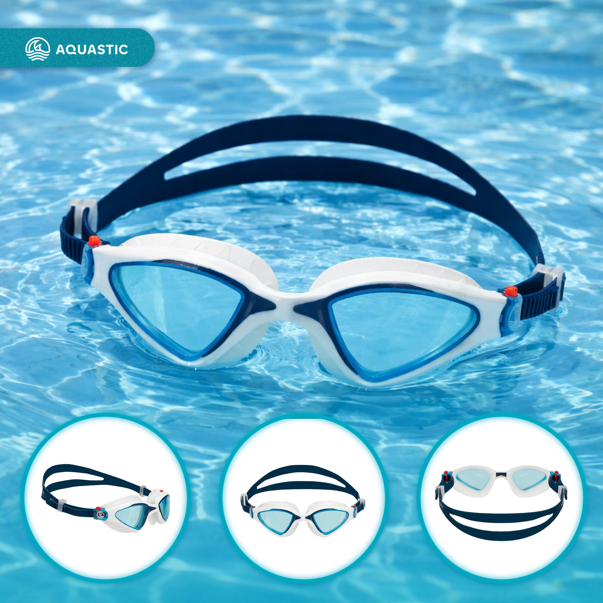 Lunettes de natation AQUASTIC Tarpon 3/7