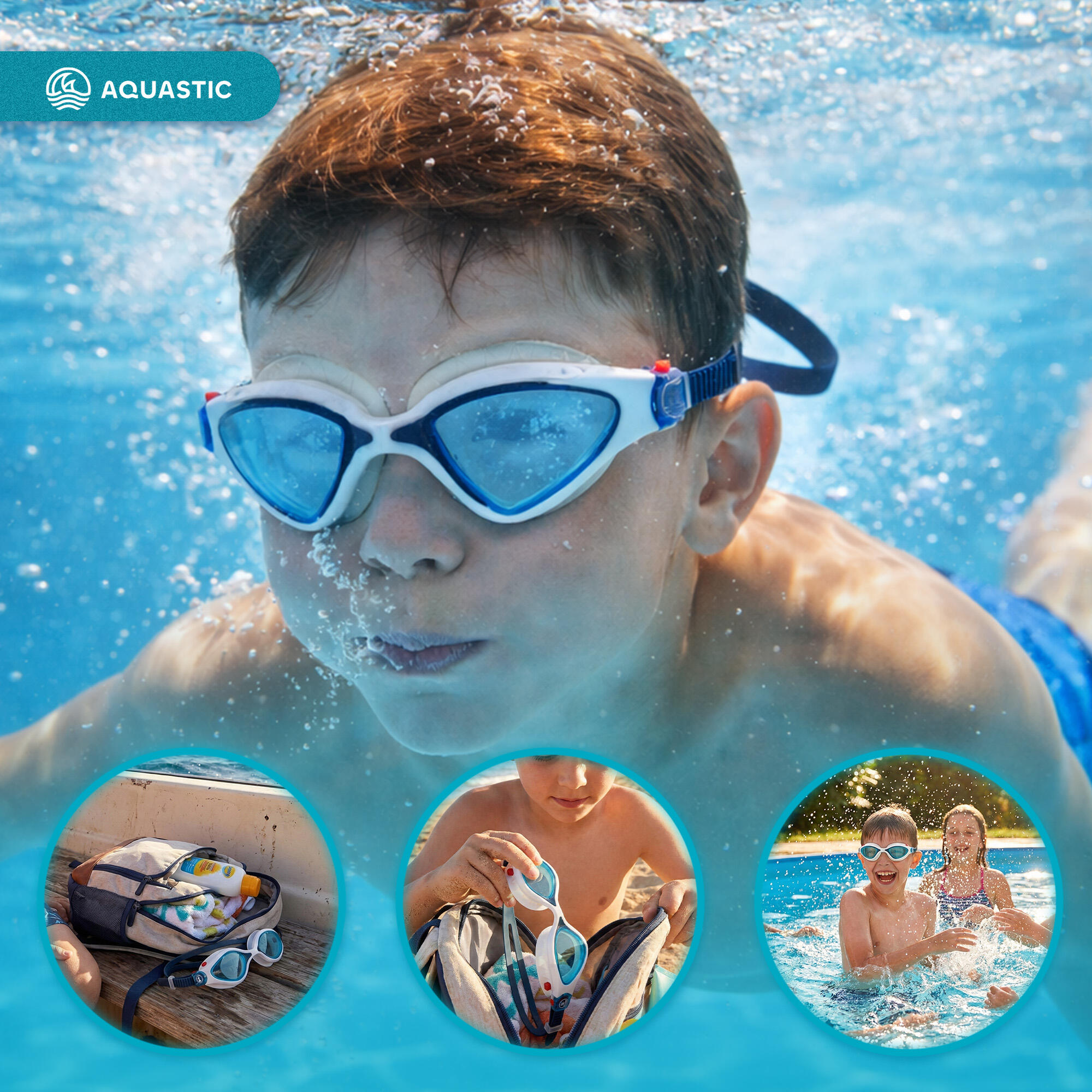 Lunettes de natation AQUASTIC Tarpon 4/7