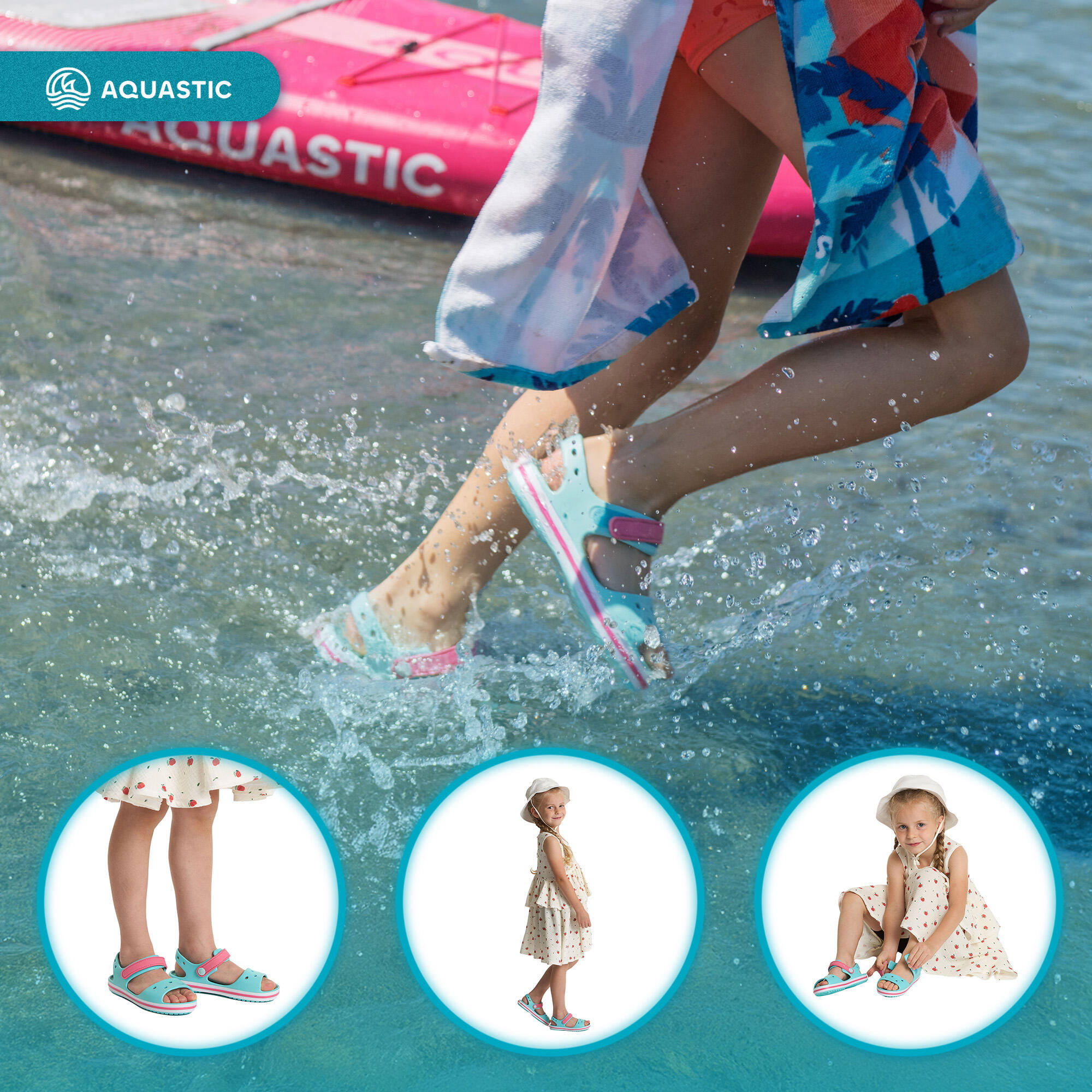 Sandały dziecięce AQUASTIC Sandi Jrg 4/7