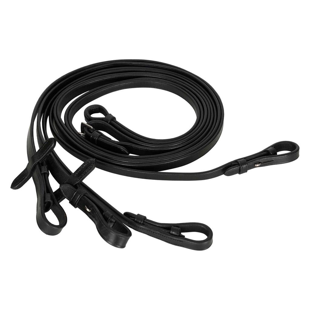 Double leather horse reins Imperial Riding