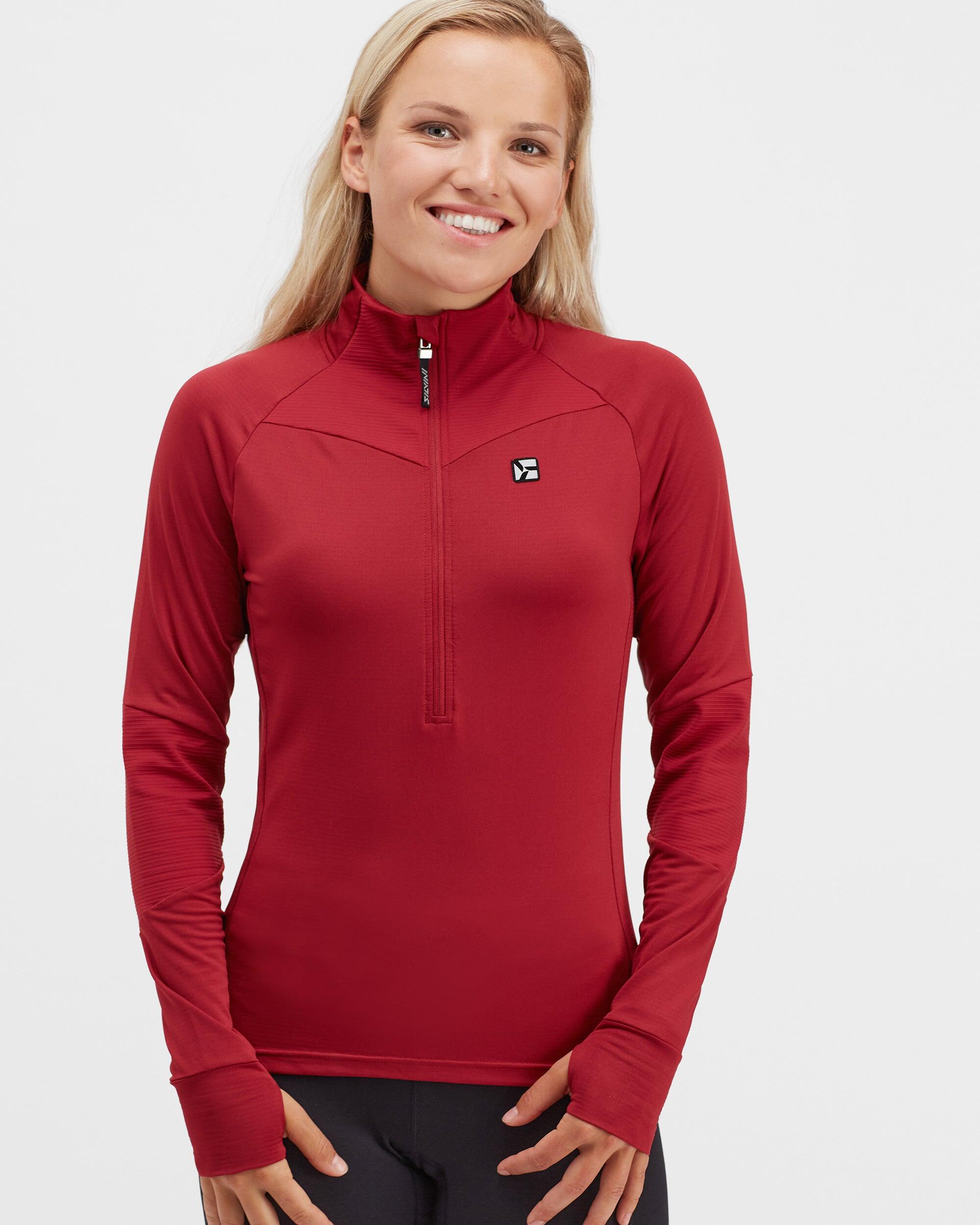Bluza do narciarstwa biegowego z półgolfem damska Silvini Latera
