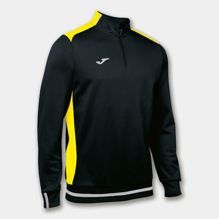 SUDADERA MEDIA CREMALLERA JOMA CAMPUS II NEGRO-AMARILLO