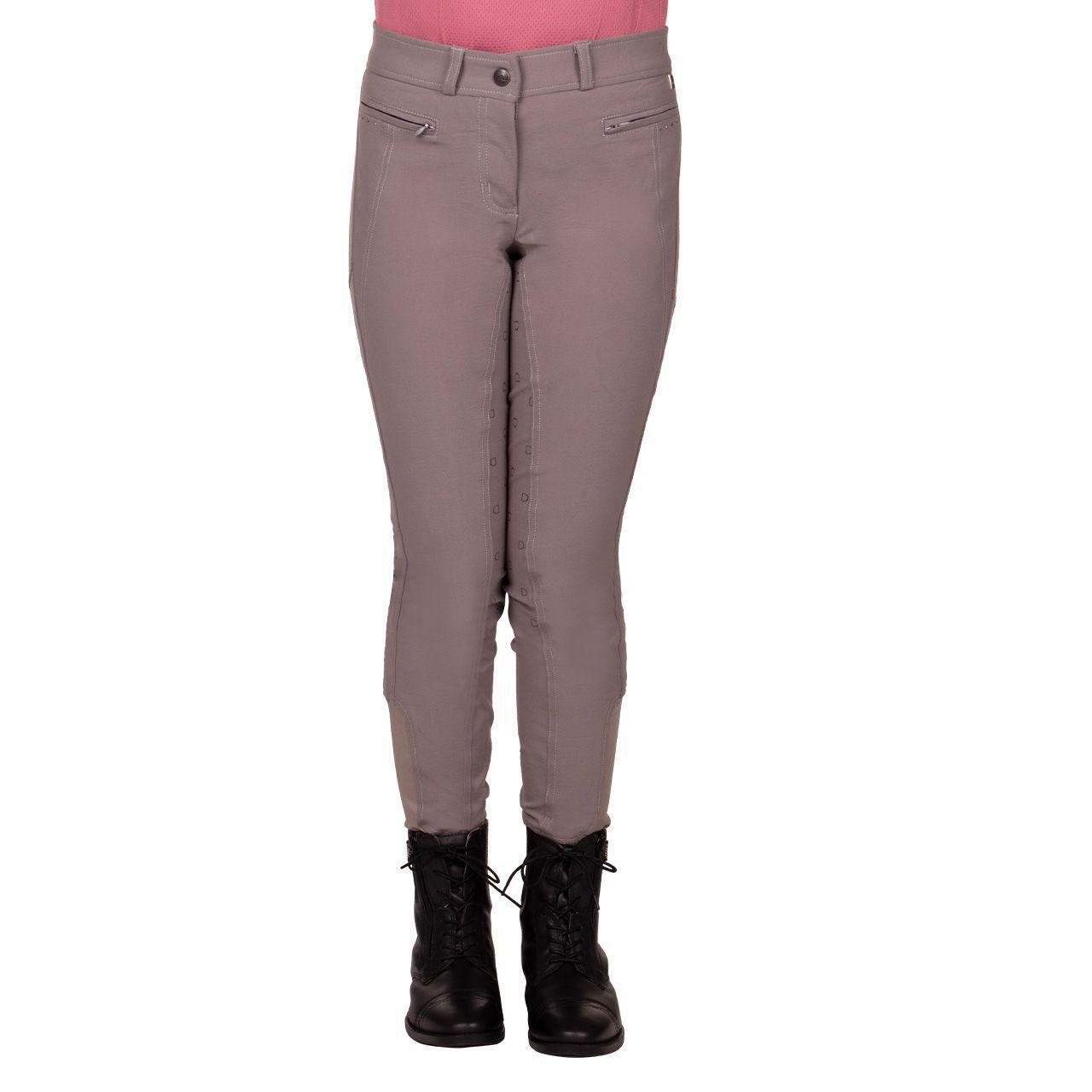 Pantalon équitation fille full grip QHP Victoria 2/7