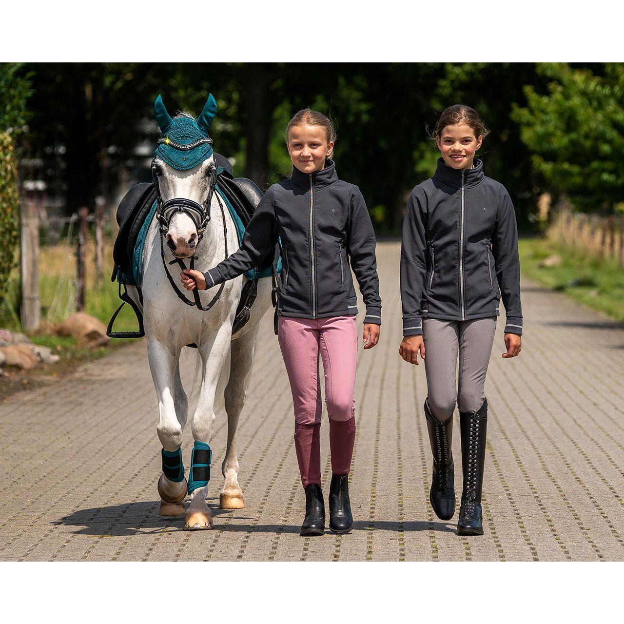 Pantalon D'équitation Fille Irideon, Taille L (9-10 Ans), Couleur Prune