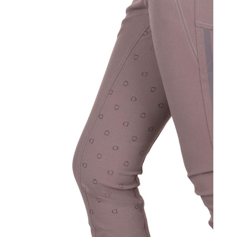 Pantaloni echitație QHP Victoria cu grip complet