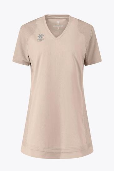 Robe technique à col en V Osaka pour femme | Gris soutenu