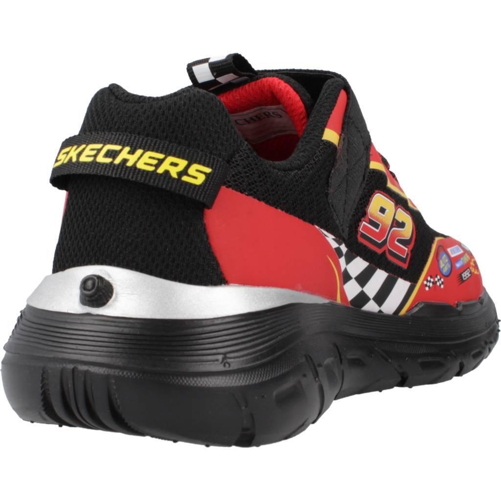 SKECHERS Enfants SKECH TRACKS Sneakers Noir / Noir / Rouge 3/15