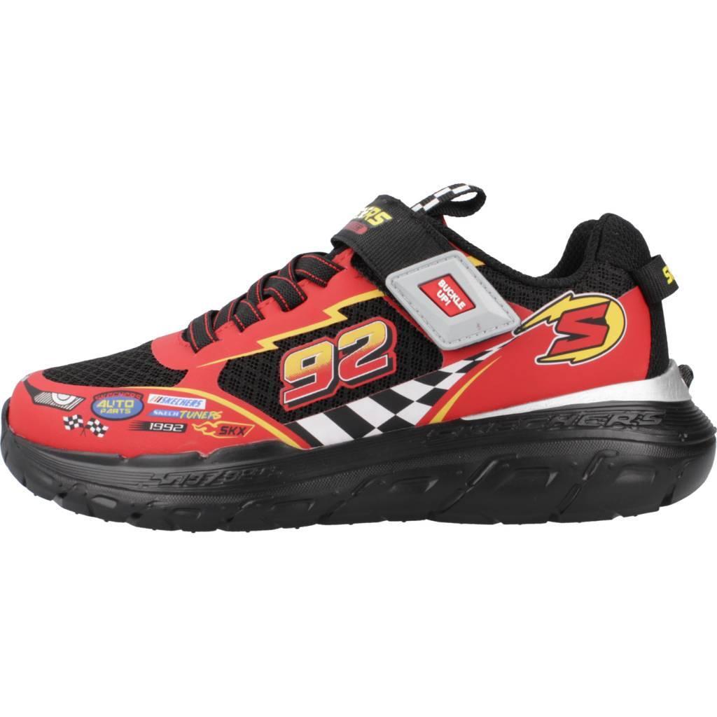 Kids SKECH TRACKS Sneakers Black/Red