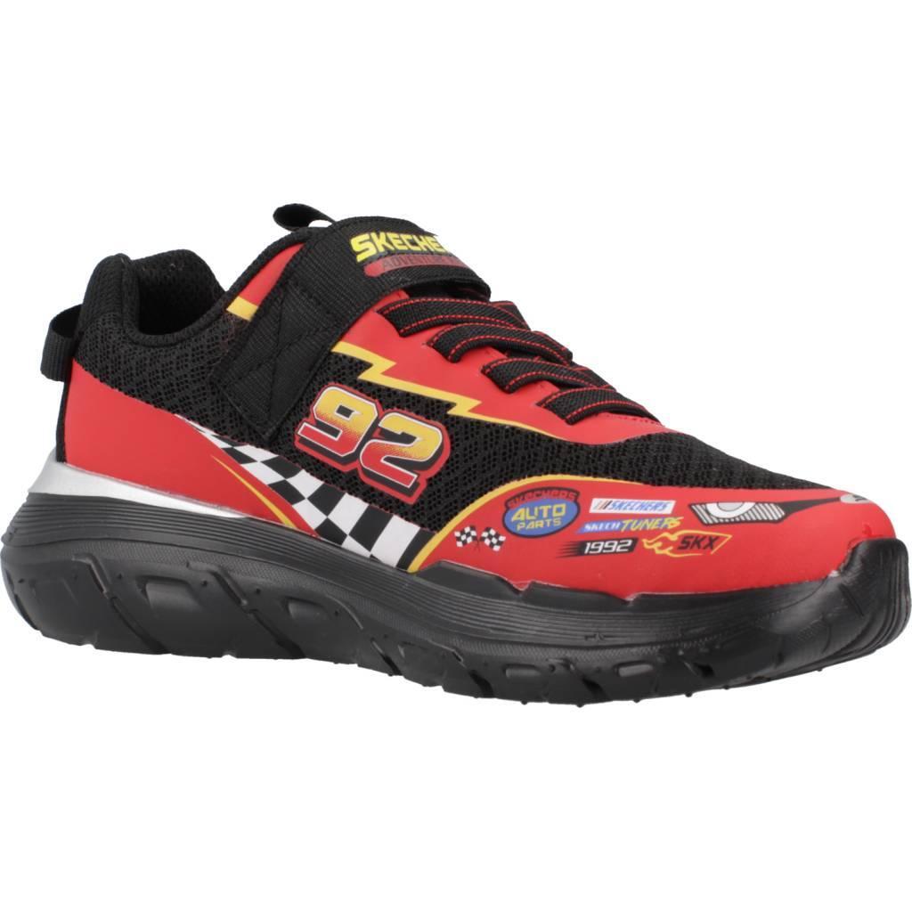SKECHERS Kinderen SKECH TRACKS Sneakers Zwart / Zwart / Rood 5/7