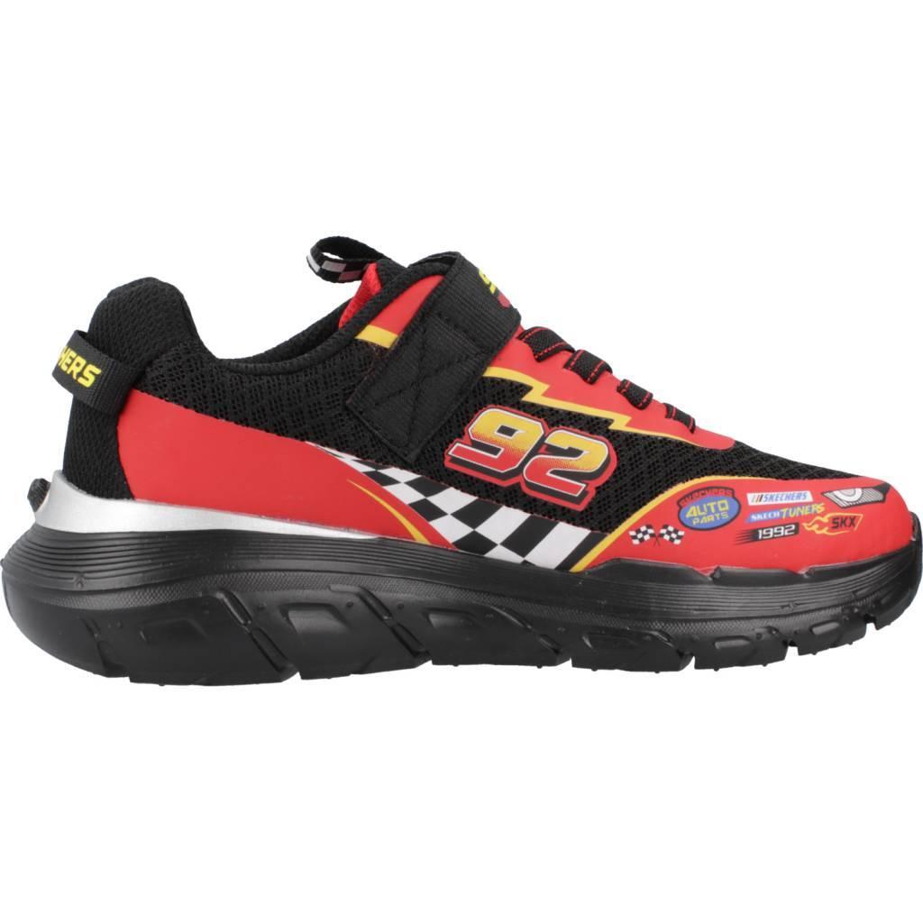 SKECHERS Enfants SKECH TRACKS Sneakers Noir / Noir / Rouge 4/15