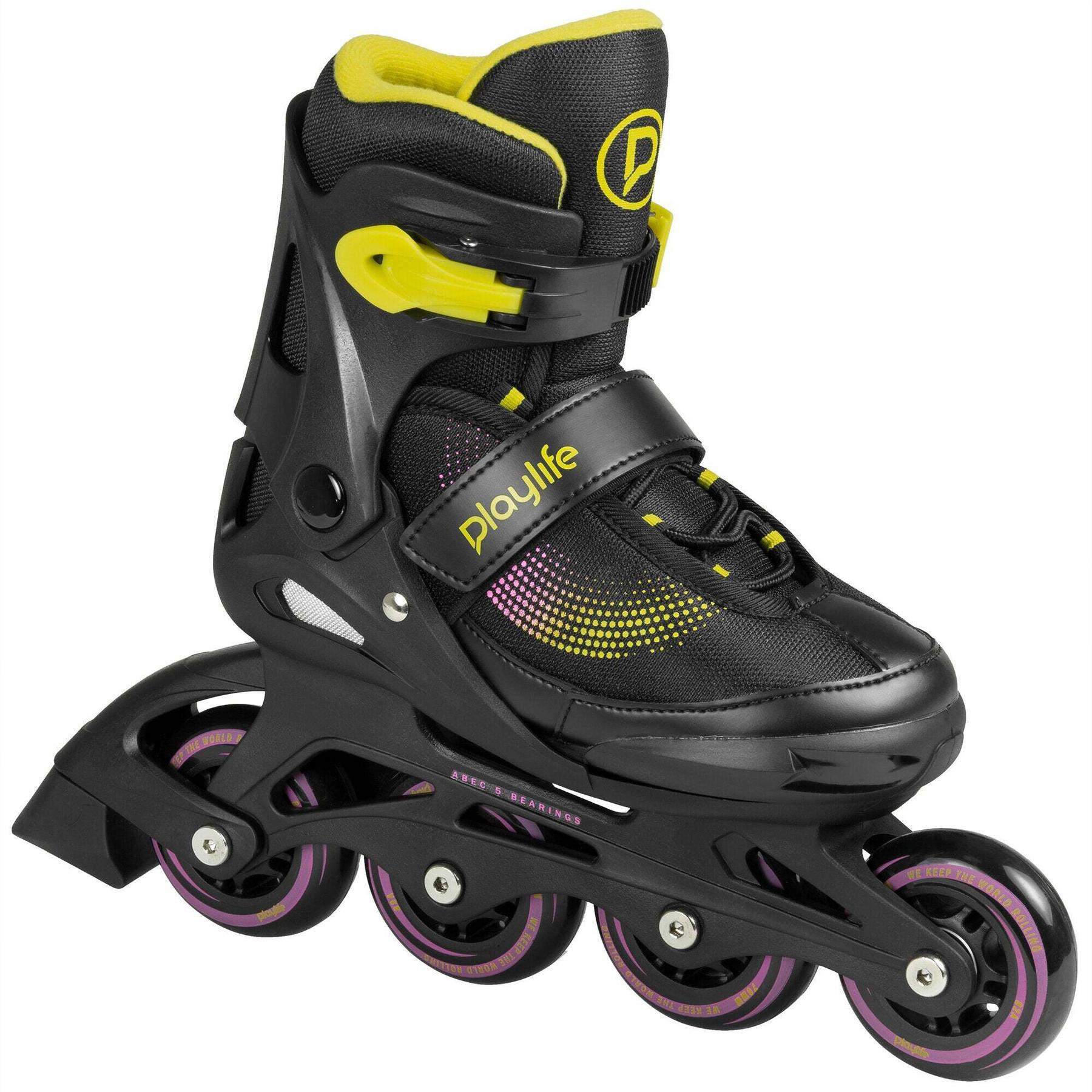 Roller freeskate enfant Playlife Joker Yellow Glow 2/5