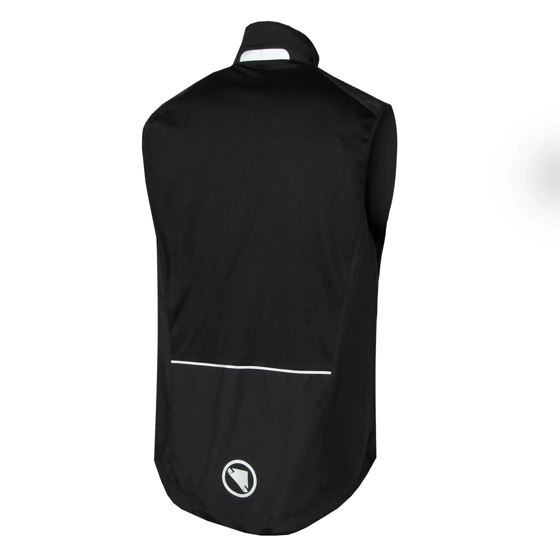 Veste Coupe-Vent Déperlant Sans Manches Endura Hummvee Noir 3/4