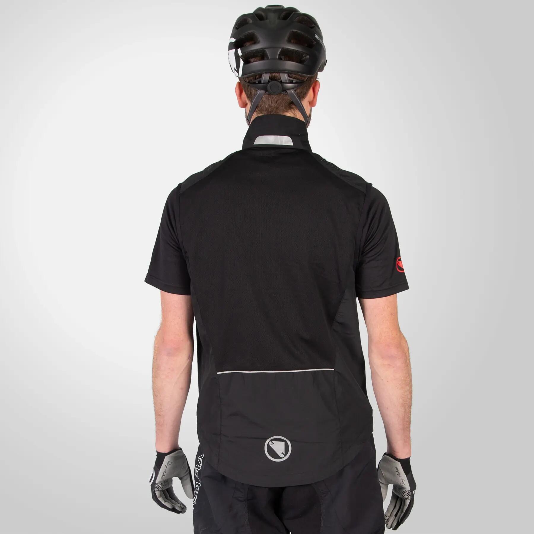 Veste Coupe-Vent Déperlant Sans Manches Endura Hummvee Noir 4/4