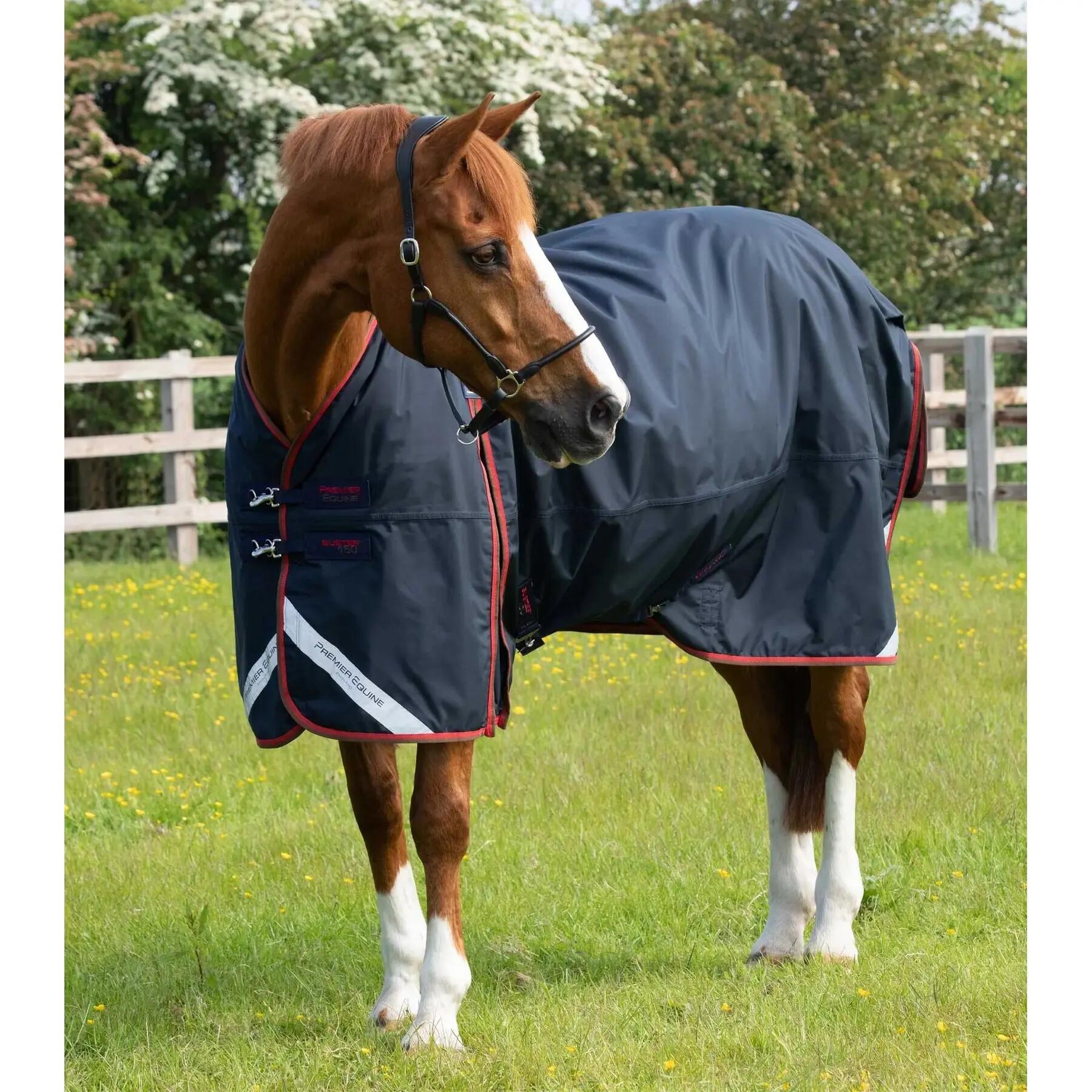 Coperta impermeabile per cavalli con copricollo Premier Equine Buster 150 g 2/5